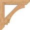 Ekena Millwork Imperial Slat Smooth Bracket w/ Offset Brace, Western Red Cedar, 7 1/2"W x 38"D x 38"H BKT0806X38X38IMP06SWR - alternate 3